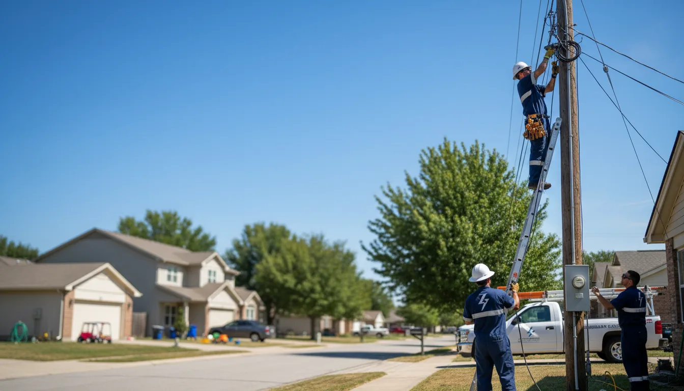 Residential electrician providing installation services in Reagan, TX